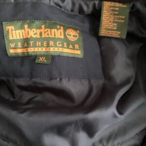 mens XL Timberland weather gear  Jacket Black with detachable hood